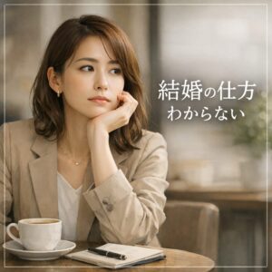 正直、結婚の仕方がわからない