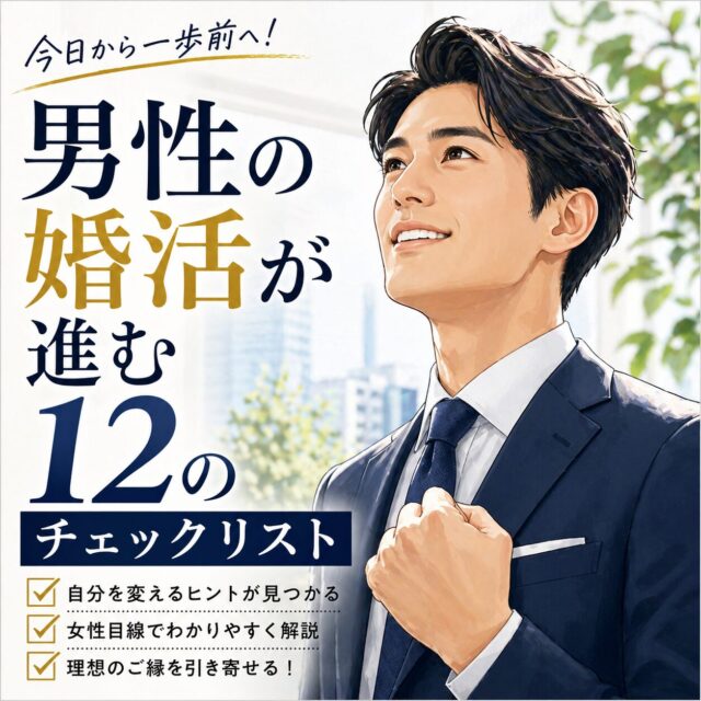 男性の婚活が進む１２のチェックリスト